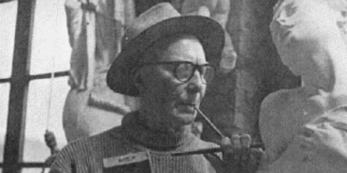 Huldiging beeldhouwer Gustaaf Delafontaine