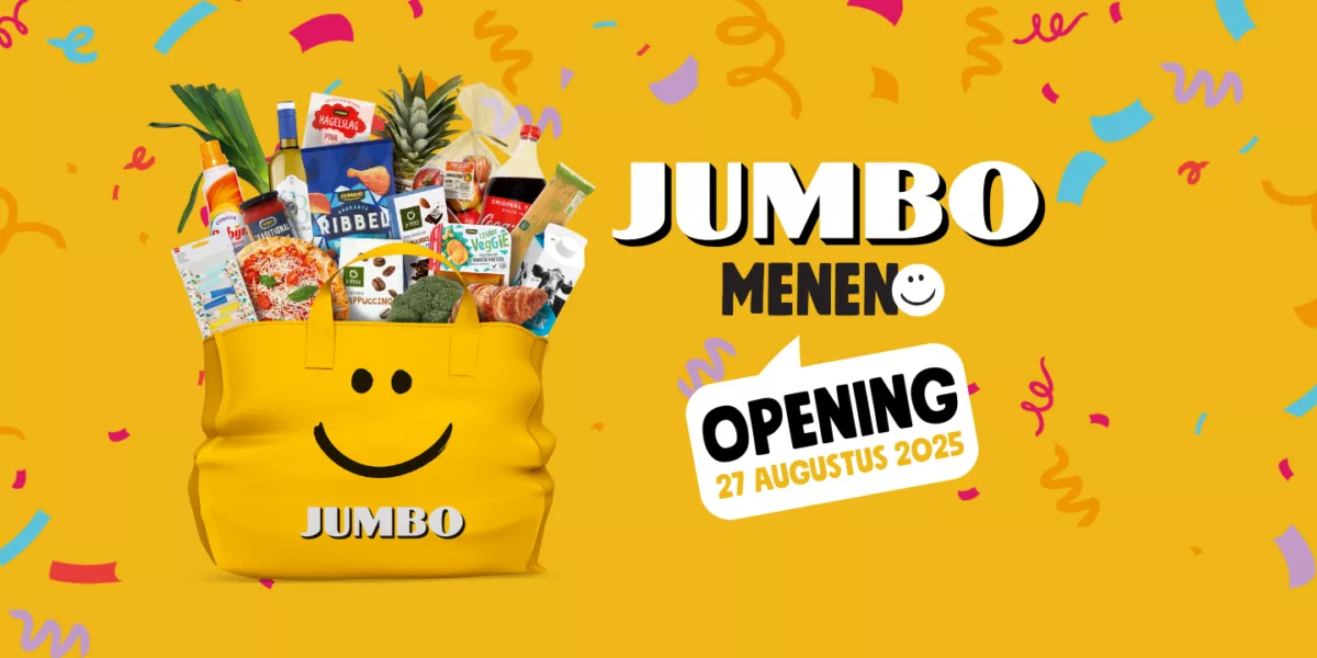 Jess FM live op opening Jumbo in Menen