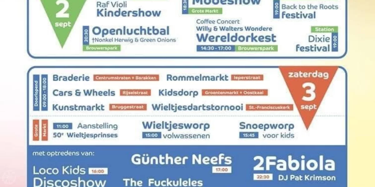 3 dagen Wieltjesfeesten in Menen