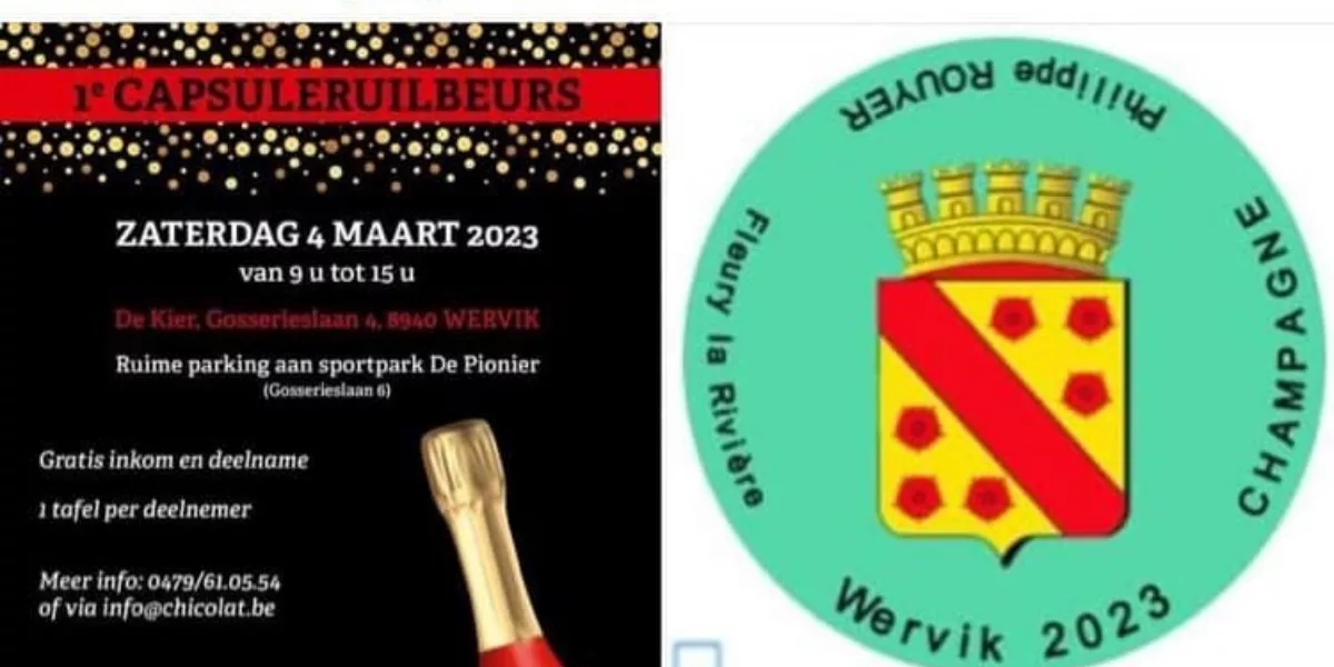 Ruilbeurs champagnecapsules in buurthuis De Kier