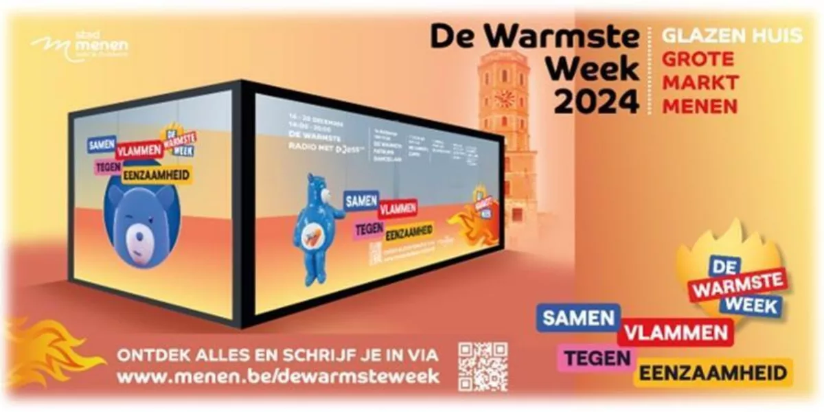 Jess FM en stad Menen vlammen tijdens de Warmste Week