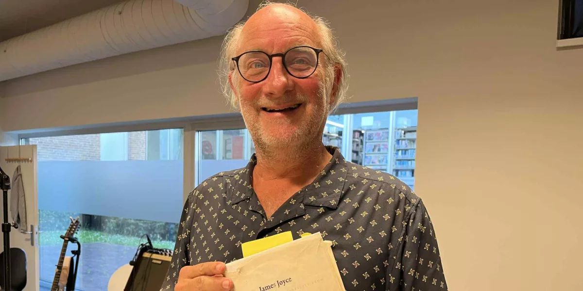 Wim Chielens gaf tijdens Bloomsday lezing over James Joyce