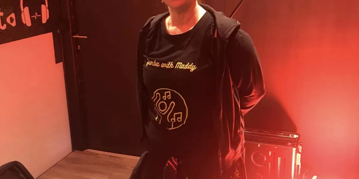 Maddy leidde de Zumbasessie in goeie banen