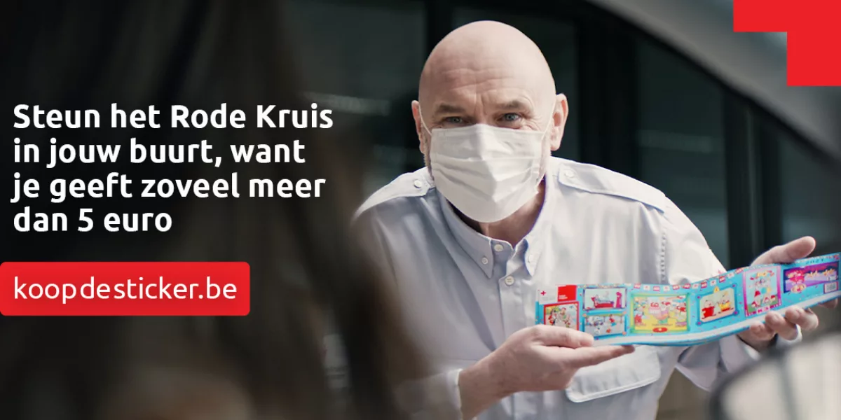 Heb jij al een sticker van het Rode Kruis gekocht?
