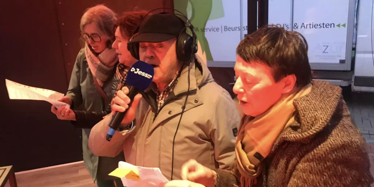 Bernard zong met zijn begeleiders 'Terug naar de kust'