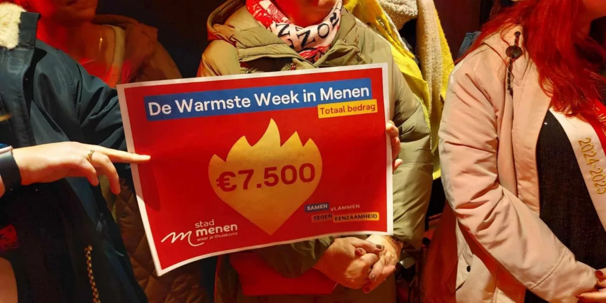 Warmste Week 24 - Bekendmaking totaalbedrag na 5 dagen Warmste Week in Menen