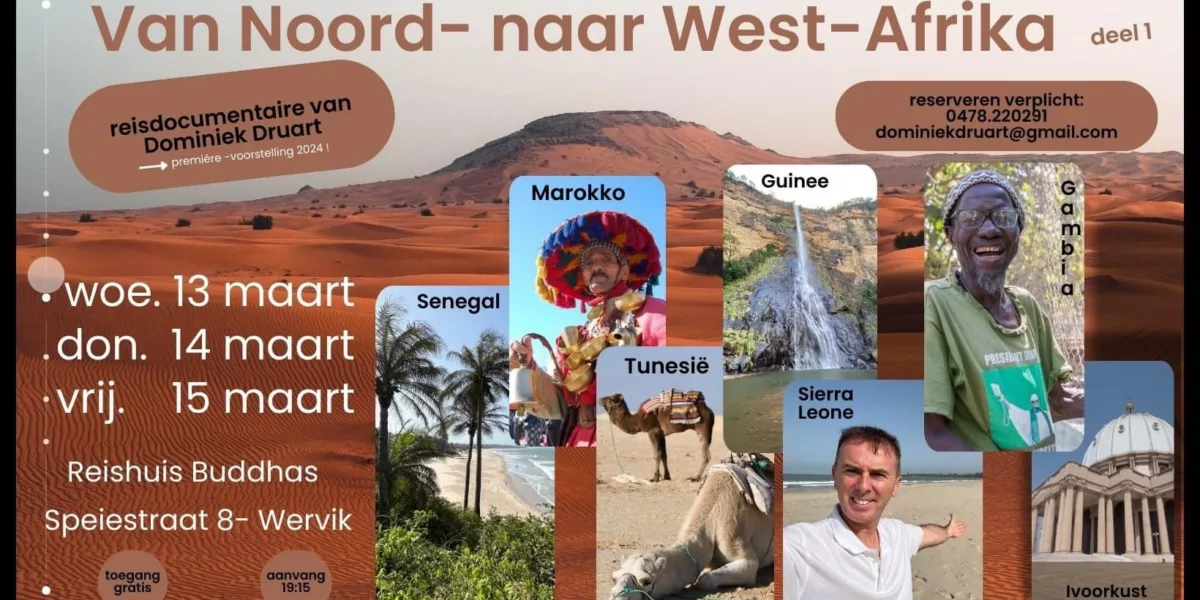 Wereldreiziger Dominiek Druart stelt nieuwe reisdocumentaire voor