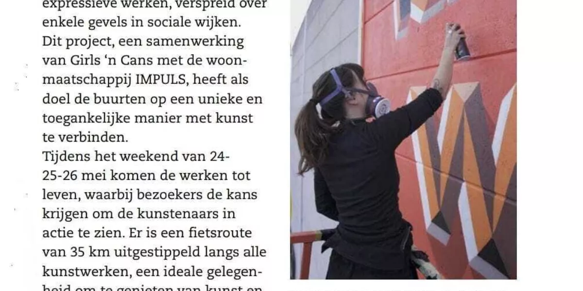 Katrien Demeulenaere: "Impulsive Girl Tour brengt gevels sociale woningen tot leven"