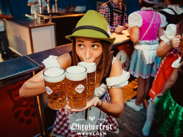 Duitse sfeer tijdens Oktoberfest in Wevelgem