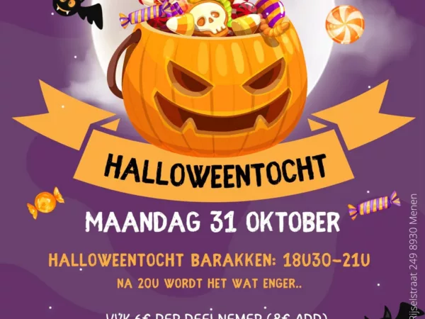 Halloweentocht met afterparty op de Barakken