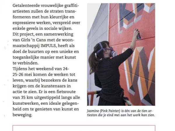Katrien Demeulenaere: "Impulsive Girl Tour brengt gevels sociale woningen tot leven"