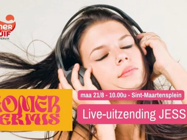 Jess FM live te gast tijdens de Zomerkermis in Wervik