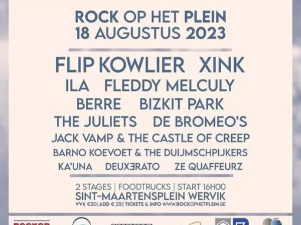 Wervik stoomt zich klaar voor Rock op het plein