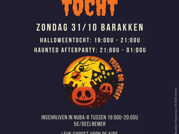 Halloweentocht op de Barakken