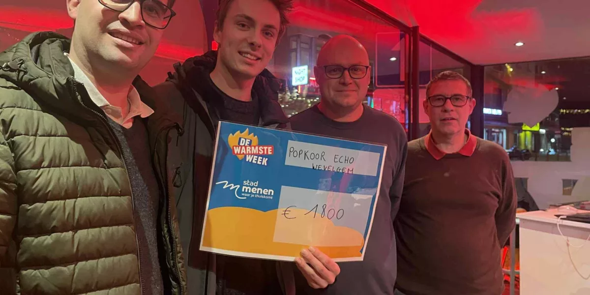Optreden Popkoor Echo bracht 1.800 euro op