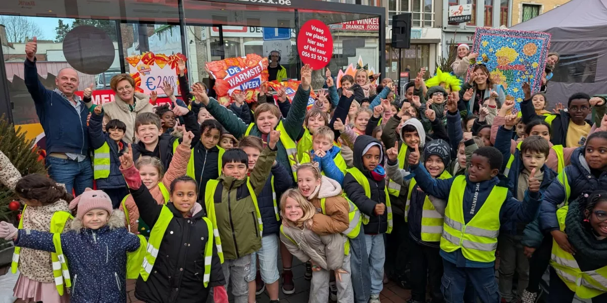 Basisschool De Kleine Prins verzamelde 2.008 euro voor de Warmste Week