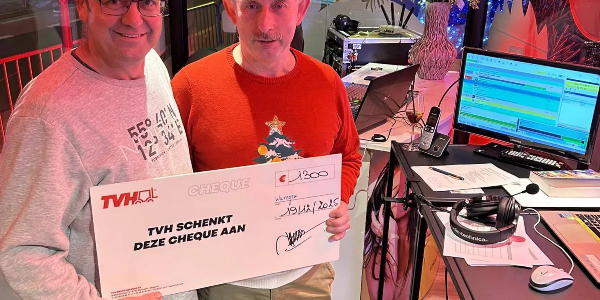 Werknemers TVH schenken 1.300 euro voor Warmste Week